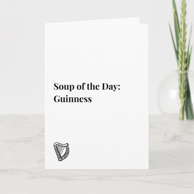 Irländsk citataffisch, Guinness temaaffisch Kort (Framsida)