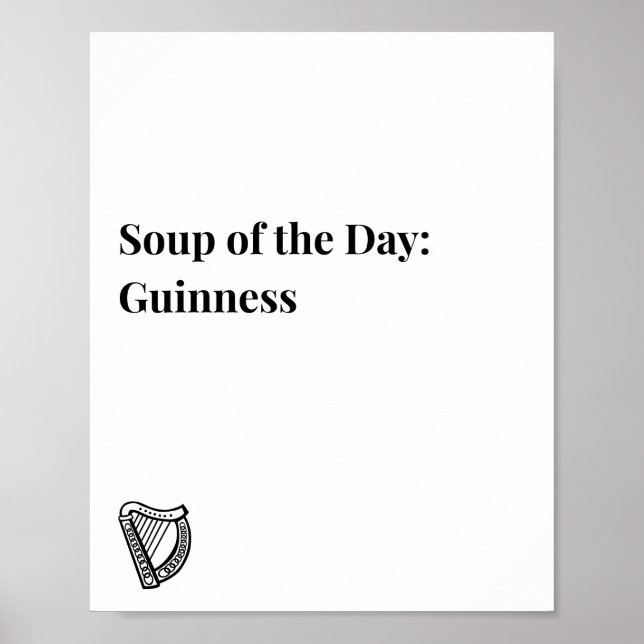 Irländsk citataffisch, Guinness-temaaffisch  Poster (Framsidan)