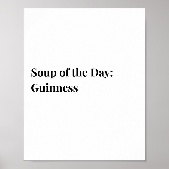 Irländsk citataffisch, Guinness-temaaffisch  Poster (Framsidan)