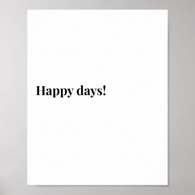 Irländsk citatposter, Happy Days temaaffisch (Redi Poster (Framsidan)