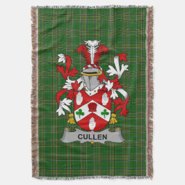 Irländsk Cullen eller O_Cullen familjevapen Crest Filt