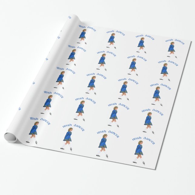 Irländsk dansare Blond i blå Presentpapper (Utrullad)