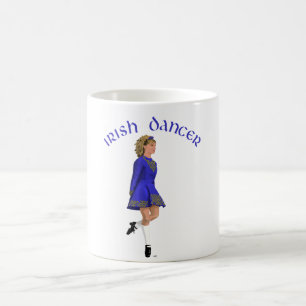 Irländsk dansare Blondin i blått Kaffemugg