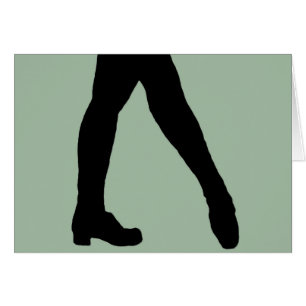 Irländsk dansare hälsningskort