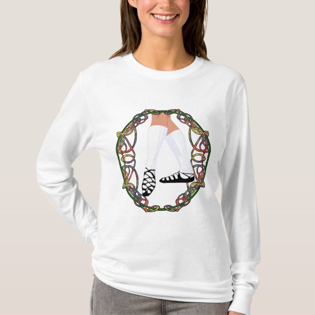 Irländsk dansare t shirt (Framsida)