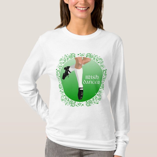 Irländsk dansare t shirt (Framsida)