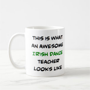 irländsk danslärare, underbar kaffemugg
