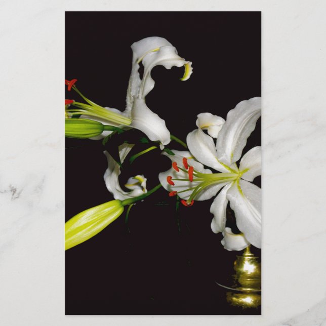 Irländsk design - mässing och blommig samling brevpapper (Framsida)