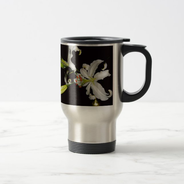 Irländsk design - mässing och blommig samling resemugg (Höger)