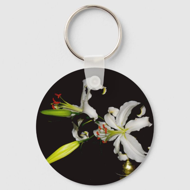 Irländsk design- mässing och blommor samling nyckelring (Framsida)