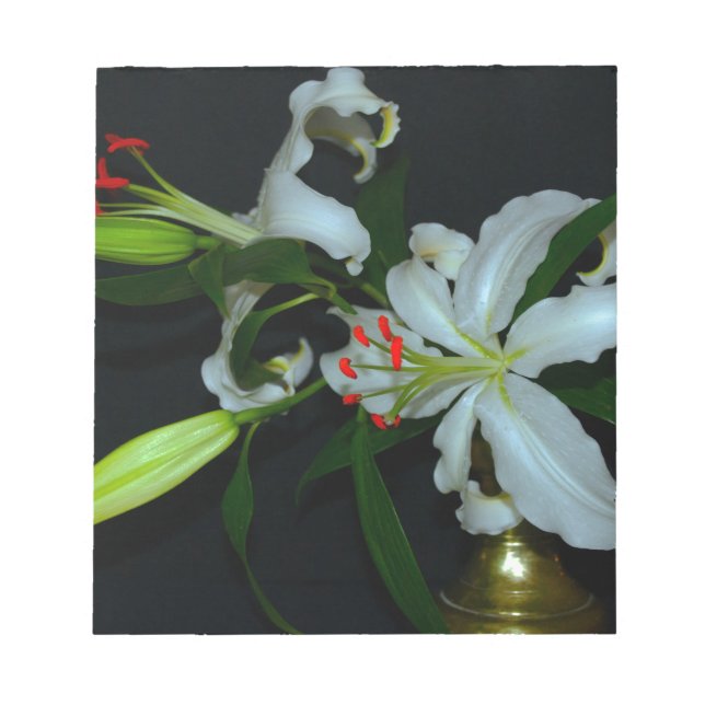 Irländsk design-Mässing och blomsamling Anteckningsblock (Framsida)