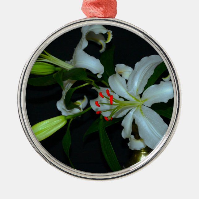 Irländsk design-Mässing och blomsamling Julgransprydnad Metall (Framsidan)