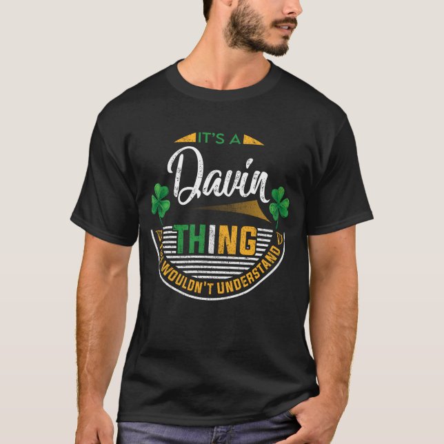 Irländsk - Det är en Davin-grej T Shirt (Framsida)