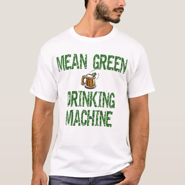 Irländsk dricka maskinT-tröja T Shirt (Framsida)
