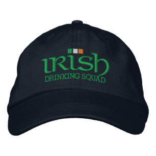 Irländsk dricka SQUAD Broderad Keps