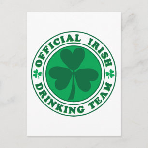 Irländsk dryckeslag/St. Patrick's Day Vykort