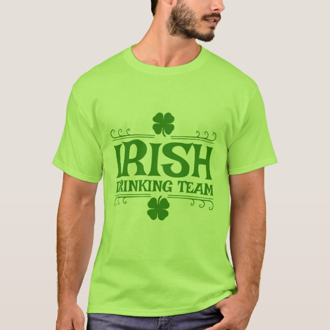 Irländsk dryckeslag t shirt (Framsida)