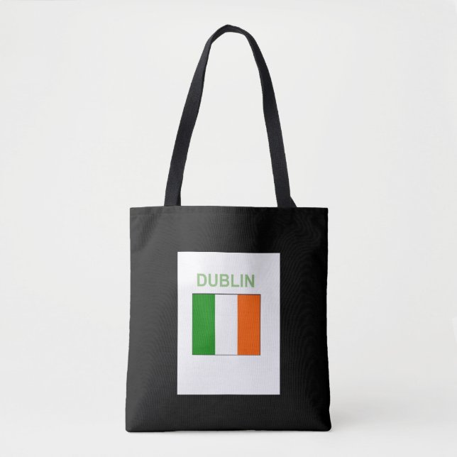 Irländsk, Dublin, Totebag, Tote Bag, Shopping Tygkasse (Framsida)