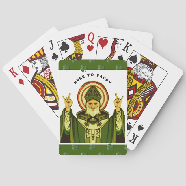 Irländsk fest casinokort (Baksidan)