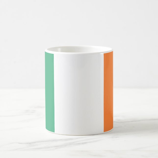 Irländsk flagg (Republiken Irland) (ROI) (Eire) Kaffemugg (Center)