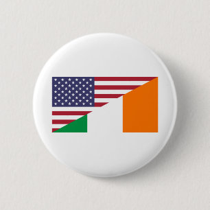 Irländsk flagga för amerikanprideUS Irland Knapp