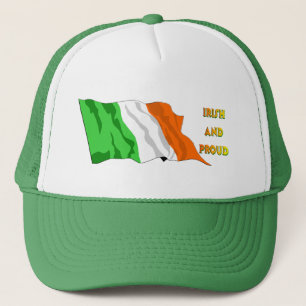 Irländsk flagga för st patrick's day truckerkeps