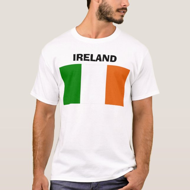 Irländsk flagga, Irland, IRLAND Tee (Framsida)
