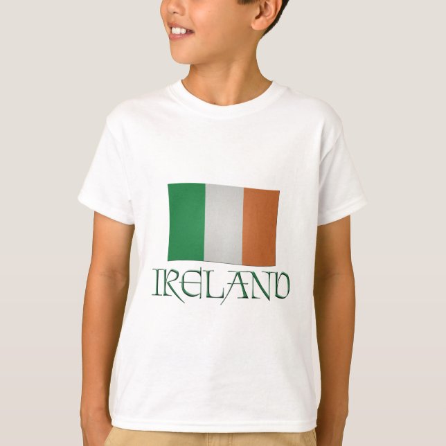 Irländsk flagga -- Irland Tee (Framsida)