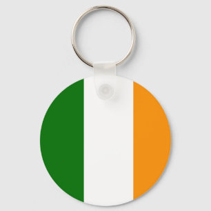 Irländsk flagga Keychain Nyckelring