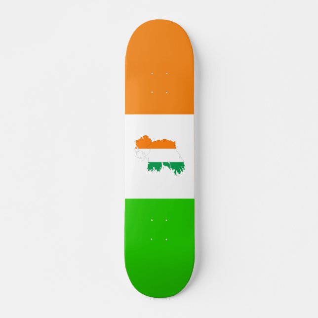 Irländsk flagga mini skateboard bräda 18,5 cm (Framsida)