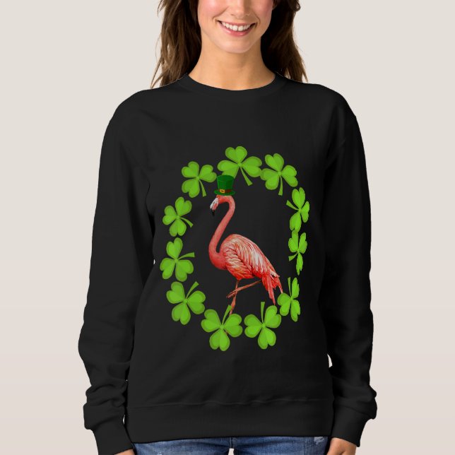 Irländsk flamingo grön Saint Patricks Day 2022 Luc T Shirt (Framsida)