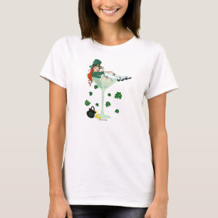 Irländsk flicka Martini T-shirt