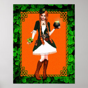 irländsk flicka poster