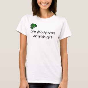 Irländsk flicka tee shirt