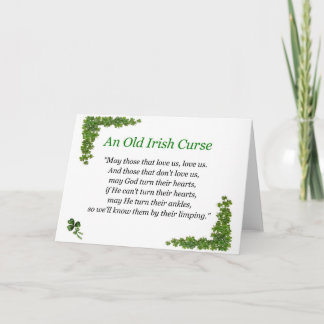 irländsk förbannelse kort