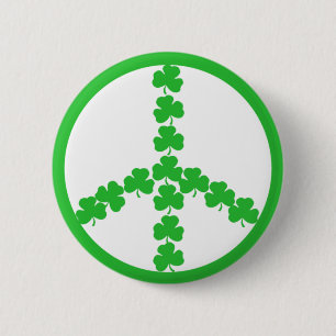 Irländsk fredshamrock knapp