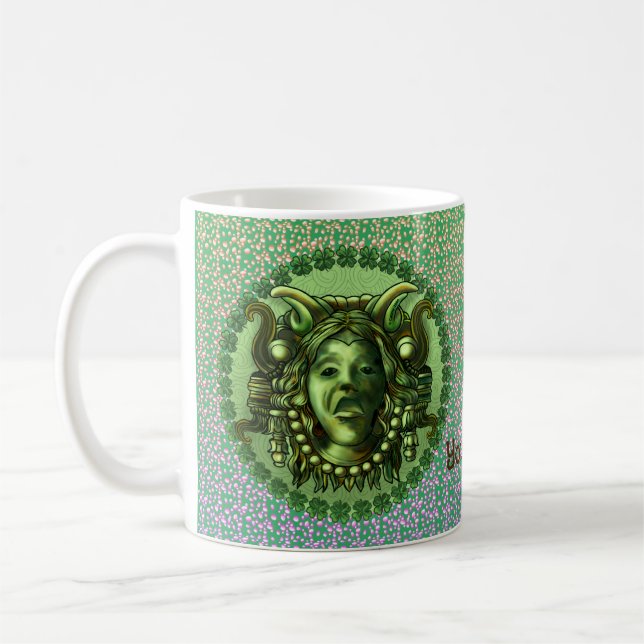 Irländsk gargoyl kaffemugg (Vänster)