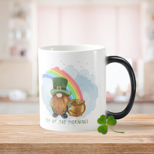 Irländsk Gnom Kruk med Guld St. Patrick's Day Magisk Mugg