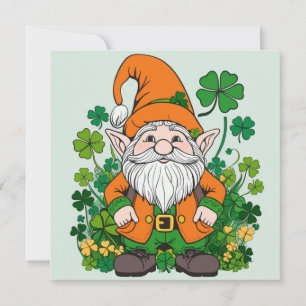 Irländsk Gnome Julkort