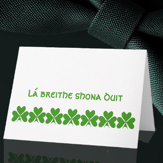 Irlandsk Grattis på födelsedagen Kort