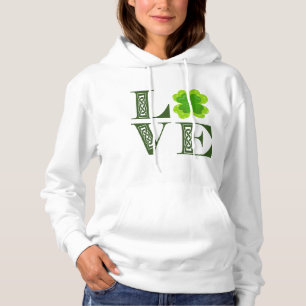 Irländsk grön klöver Shamrock Celtic Knut Kärlek T Shirt