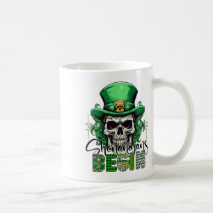 Irländsk grön Låt rackartyg börja Retro St Pat Kaffemugg
