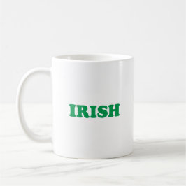 Irländsk grönt modern typografi St. Patrick's Day Kaffemugg