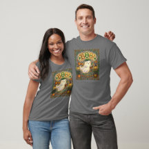 Irländsk Halloween-spöke T-shirt | Söt Celtic Boo