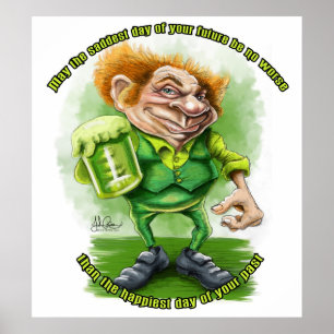 Irländsk hälsning för saint patrickdag poster