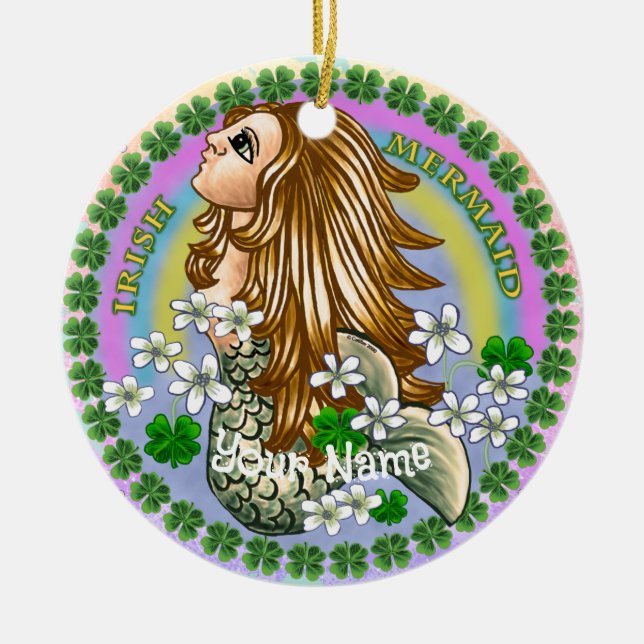 Irländsk Havfrue Ornament (Framsidan)