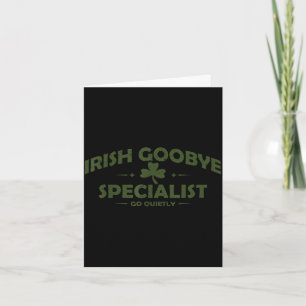 Irländsk hej då specialist rolig st patricks dag kort