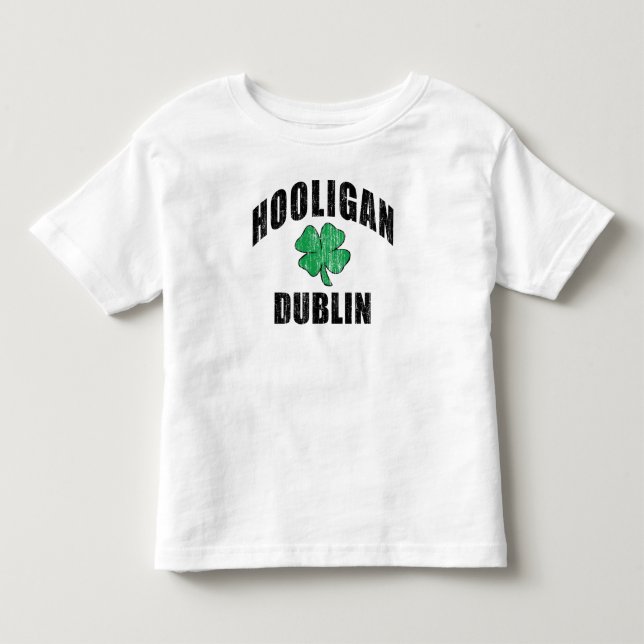 Irländsk huligan Dublin T Shirt (Framsida)