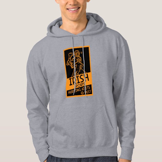 Irländsk Hurling Sport Hoodie (Framsida)