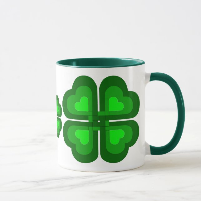 Irländsk, Irland shamrock, klöver Mugg (Höger)